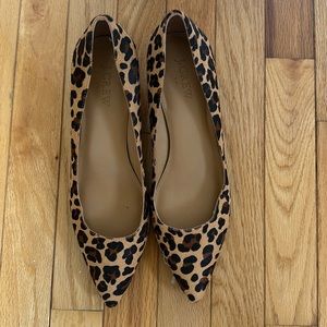 NWOT JCrew Leopard Kitten Heel